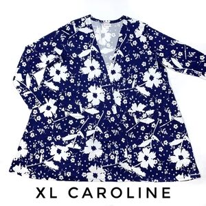 Floral LuLaRoe Caroline Knit Cardigan